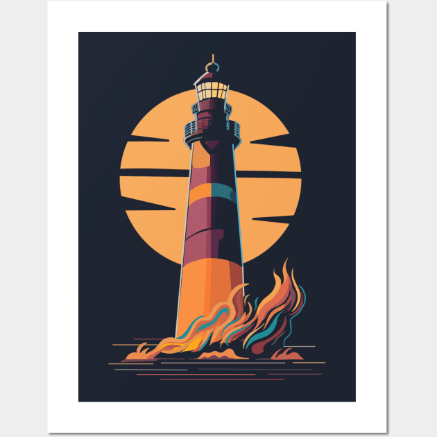 Lighthouse Wall Art by RoeArtwork